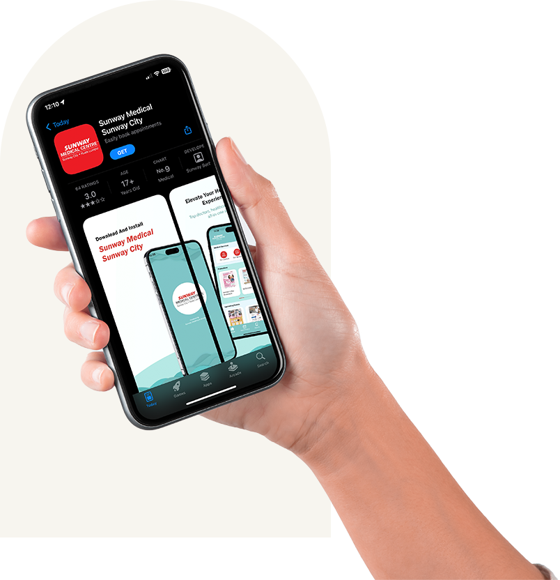 phone on hand
